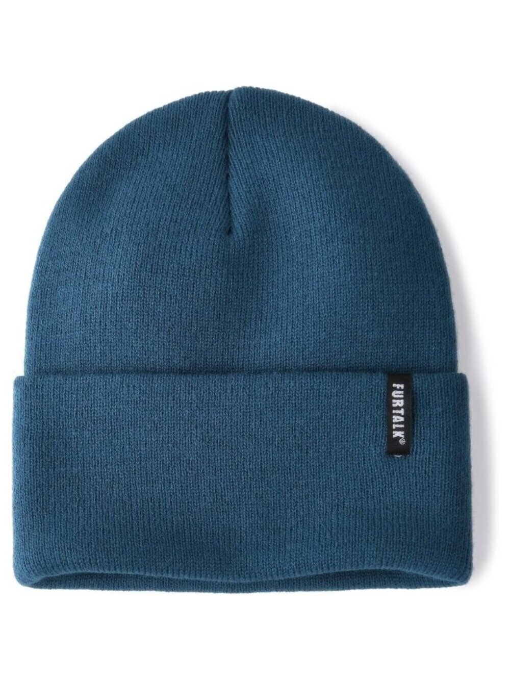 🆕 Women Blue Knit Beanie Hat Acrylic Winter Soft Wearing Warm Ski Unisex Cuffed